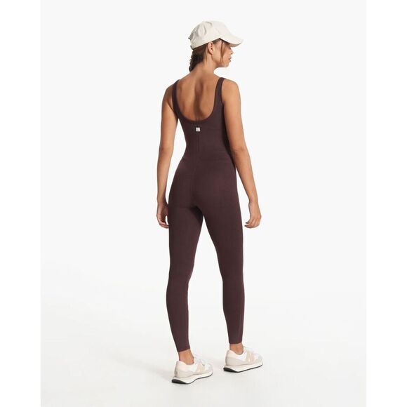 NWT Vuori Halo Essential Jumpsuit Women's DreamKnit™ Jumpsuit - Large - Mahogany - Picture 5 of 12